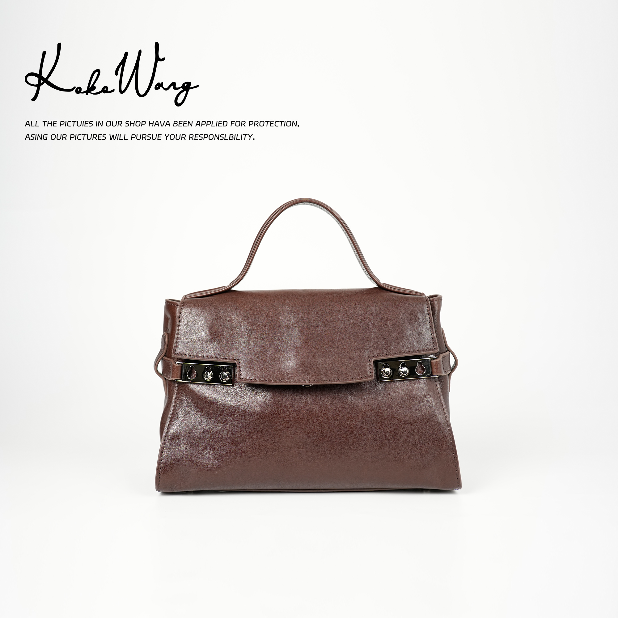 KOKOWANG 简约轻奢高级感卡扣设计款手拎百搭斜挎包464135B13S21
