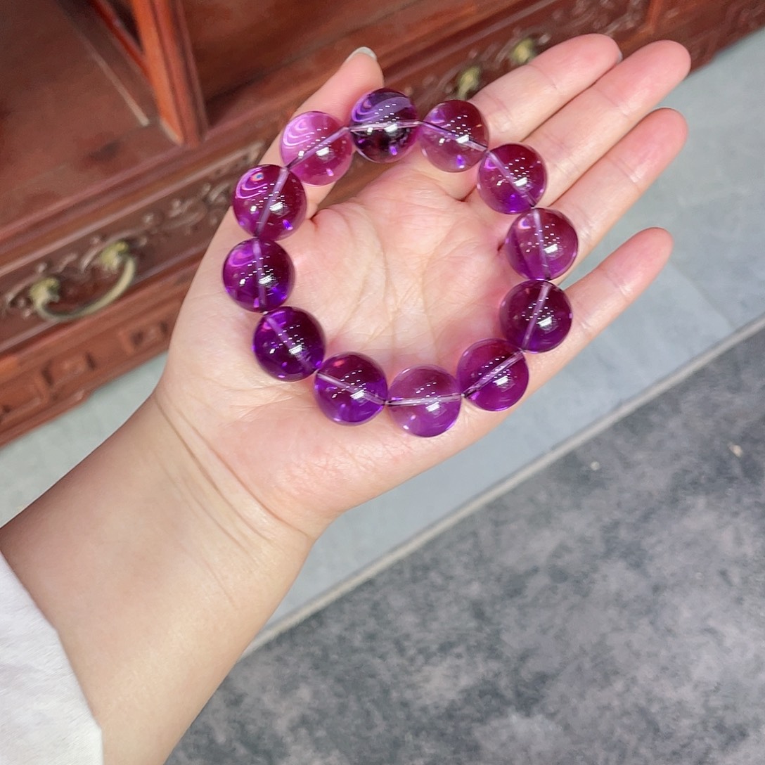 紫晶手链未镶嵌紫水晶