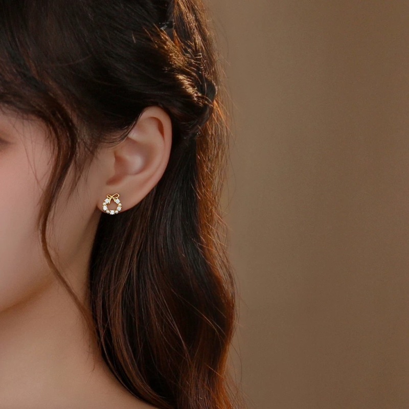 1048镂空玫瑰花耳饰