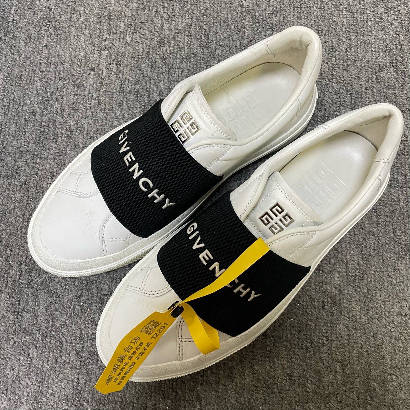 95新 Givenchy/纪梵希 织带低帮运动鞋  38码/12291