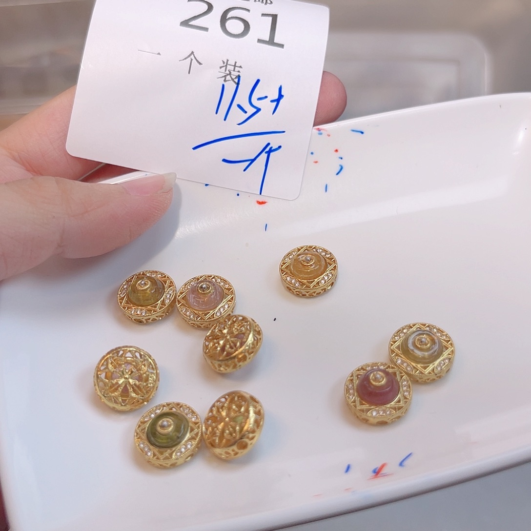 珠宝半成品银S925镶嵌水晶261 。        