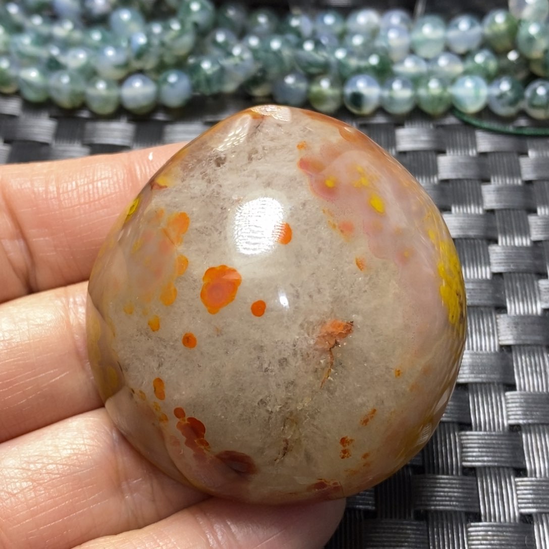 玛瑙/玉髓颈饰未镶嵌山**间