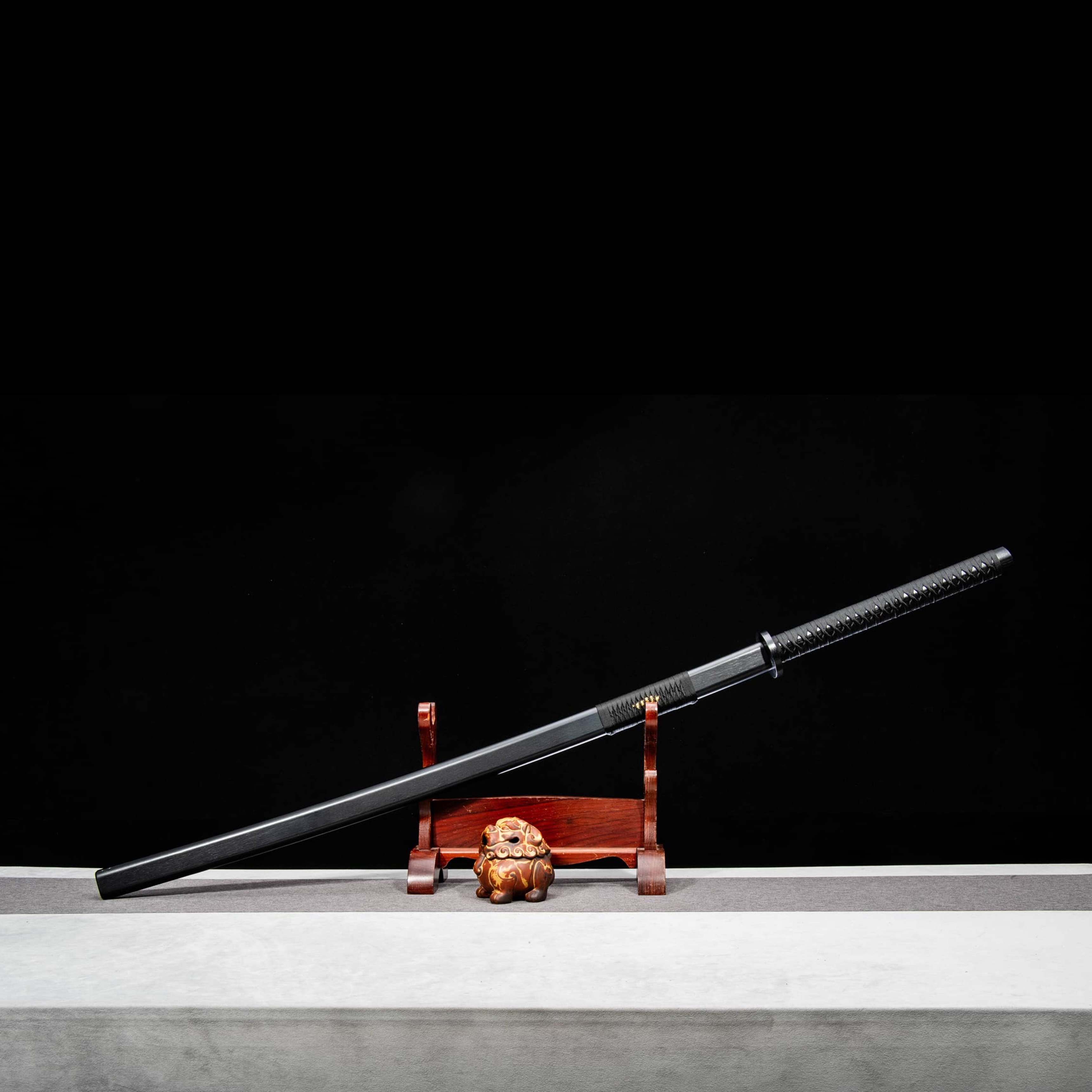 【练习苗刀】楠竹木加厚竹木质练习武术训练刀剑实木居家摆件饰品