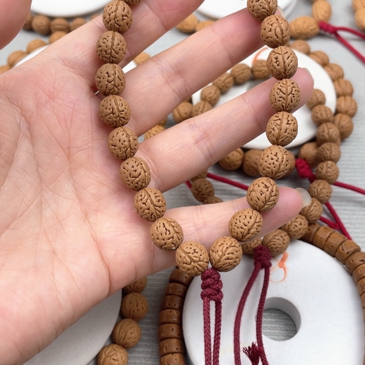福***禄核桃手串/手链0.98尺寸野生桃核手持