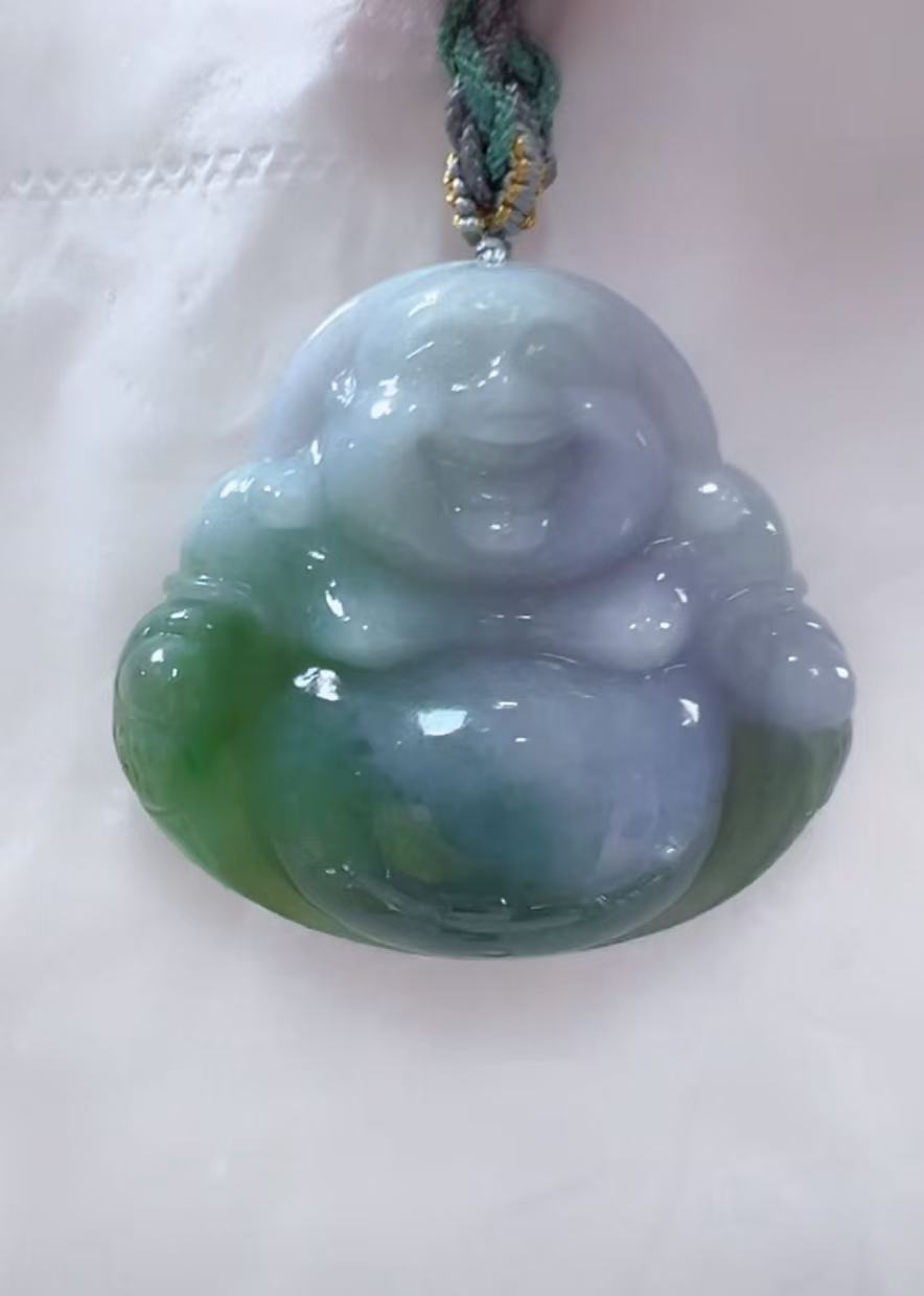 天然翡翠A货孤品吊坠123