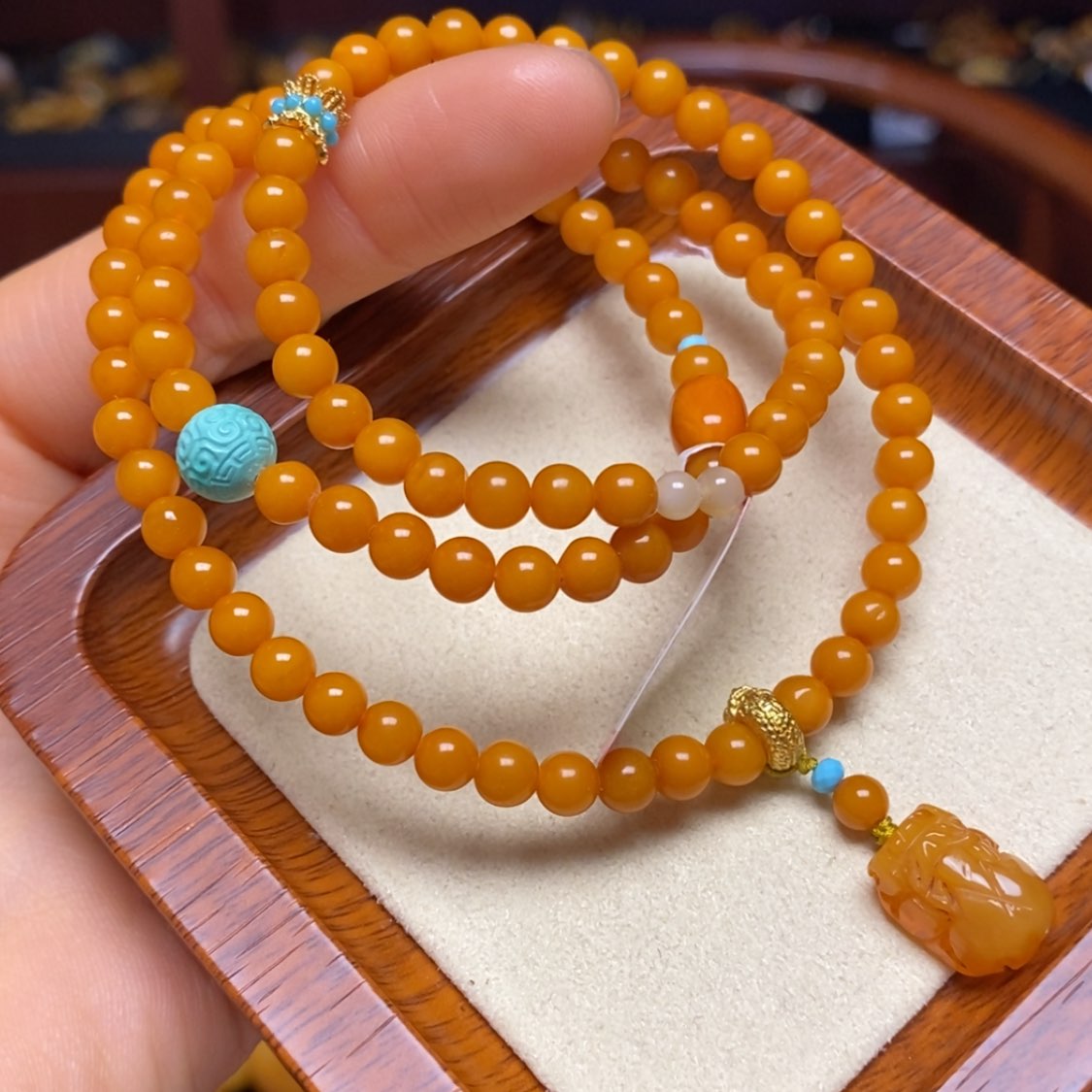 【闪购商品】蜜蜡手链未镶嵌手串