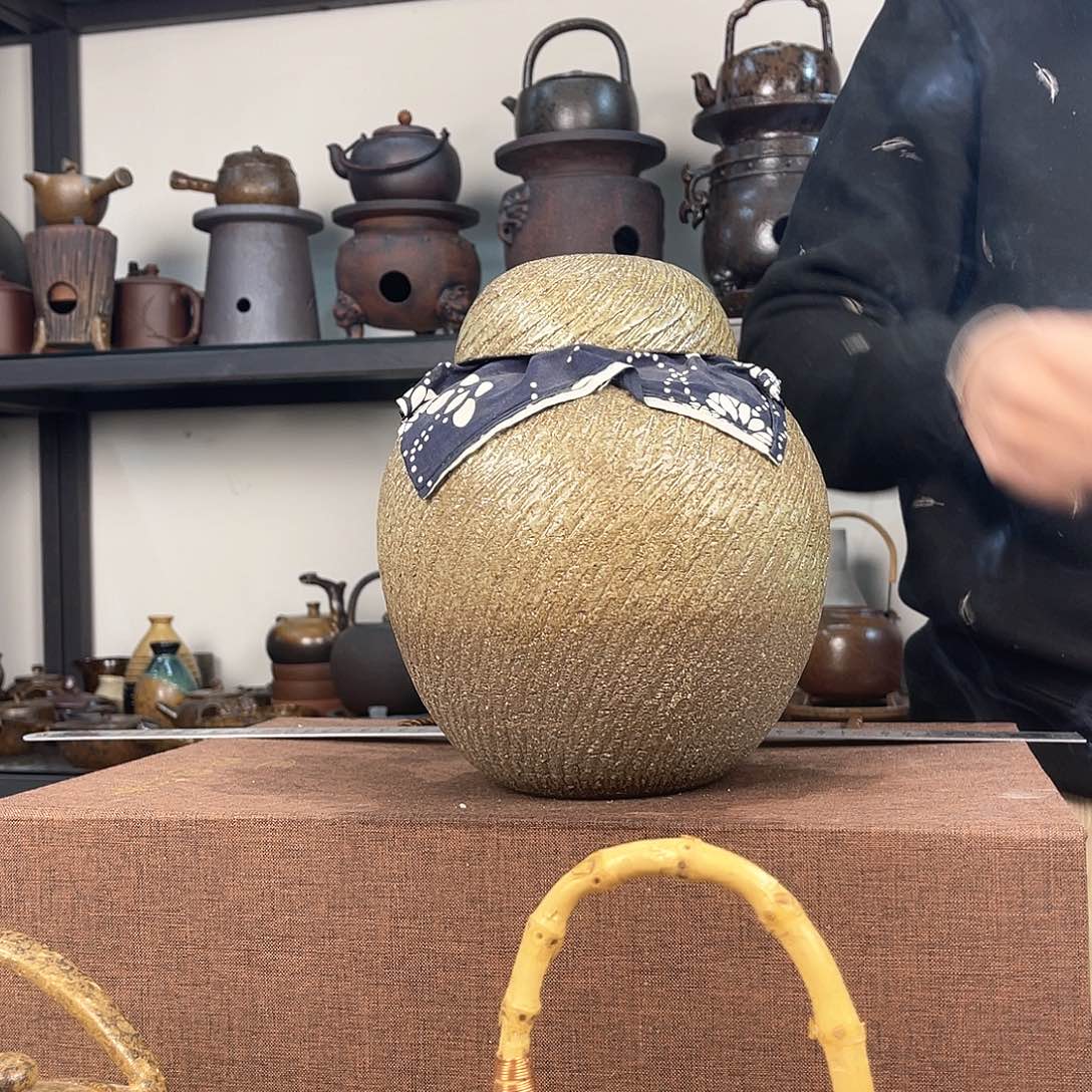 紫泥茶壶紫砂粗陶茶器