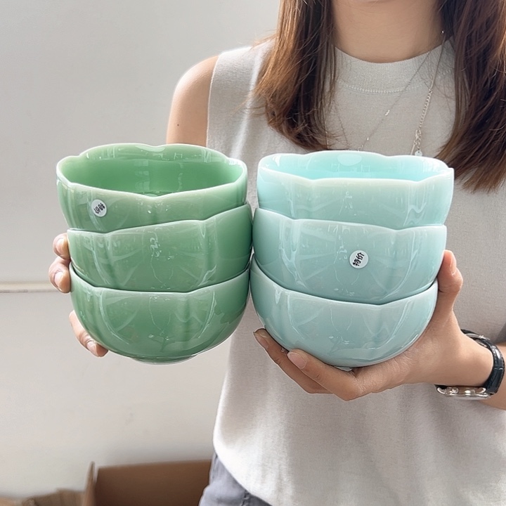 龙泉云间青瓷小米茶器