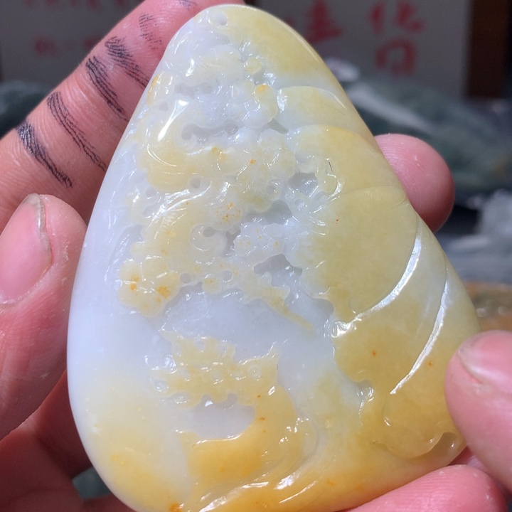 翡翠未镶嵌颈饰保真天然a货翡翠