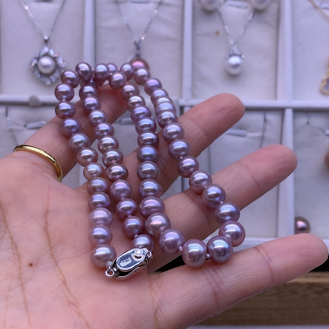 淡水珍珠耳饰合金