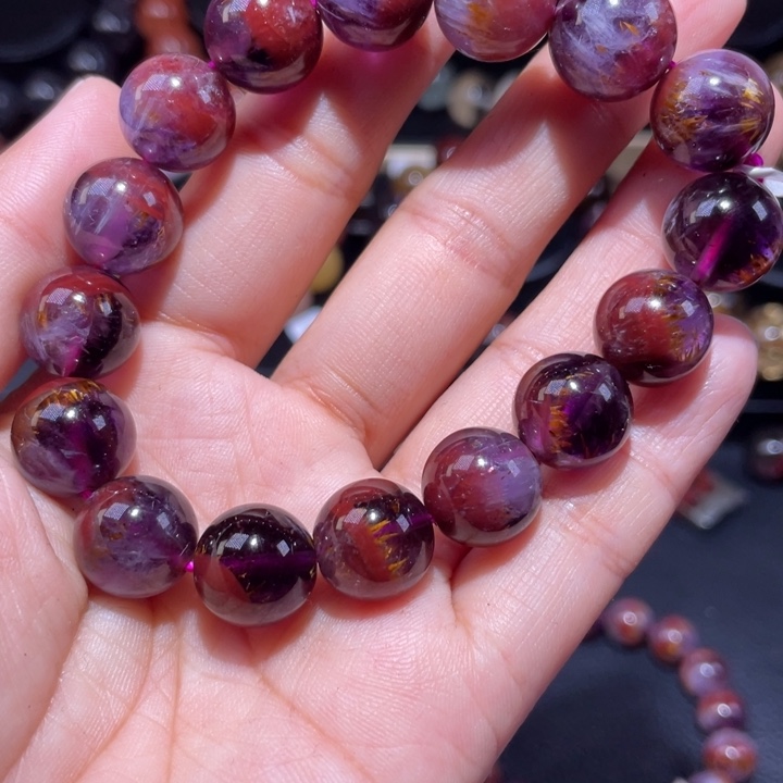 水晶手串未镶嵌极光手链