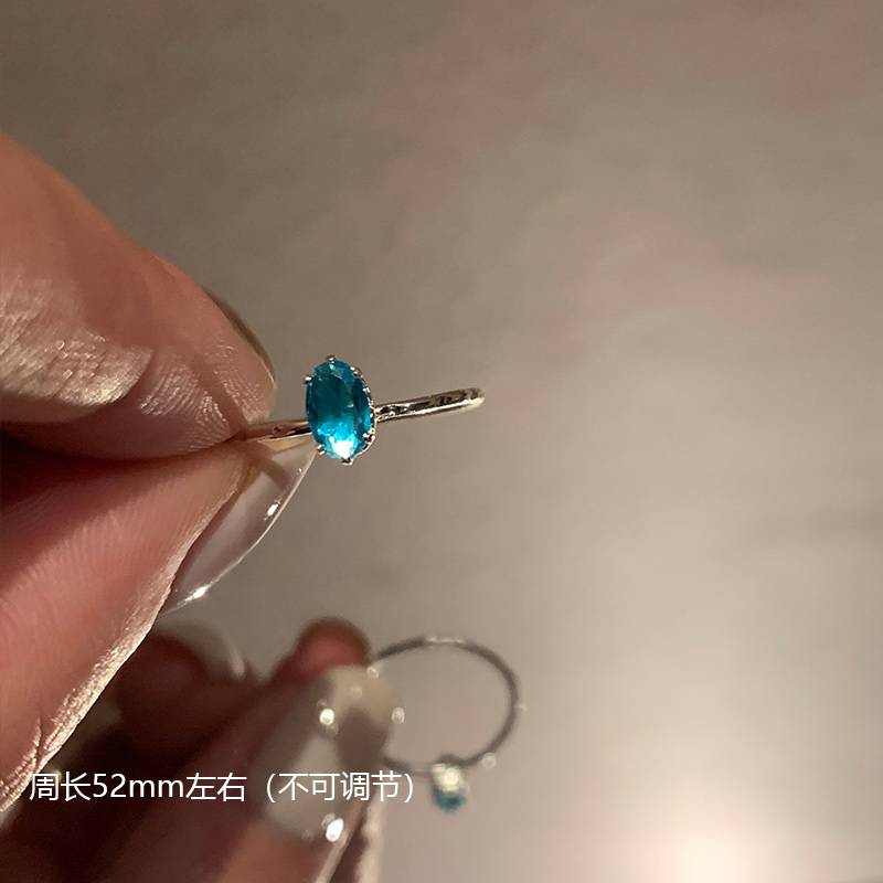 合金锆石戒指 百搭设计感时尚个性复古戒指9493-02