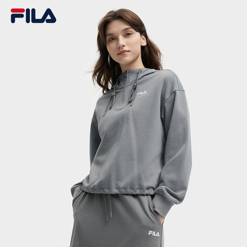 Fila/斐乐女款秋季【休闲户外风】时尚运动服连帽长袖F11W539209F