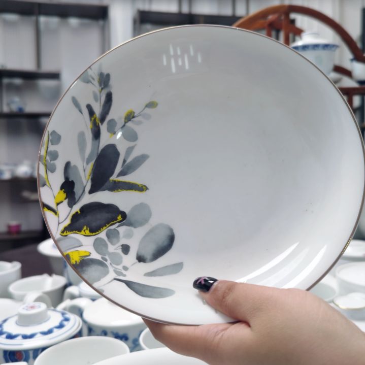 陶瓷墨彩8寸窝盘两只装