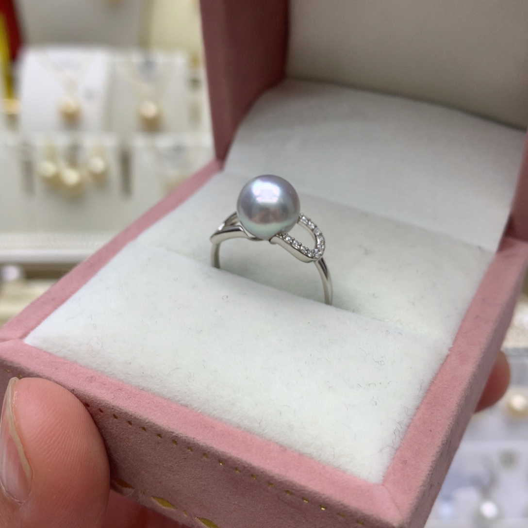 戒指海水珍珠18K金镶嵌