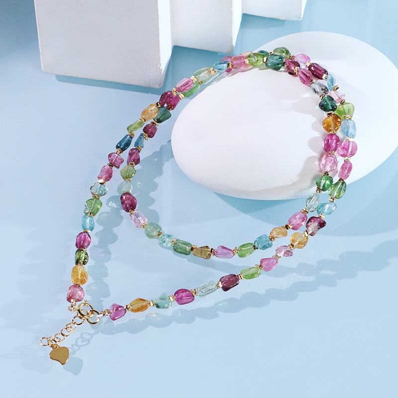 碧玺锁骨链-多样性发其一