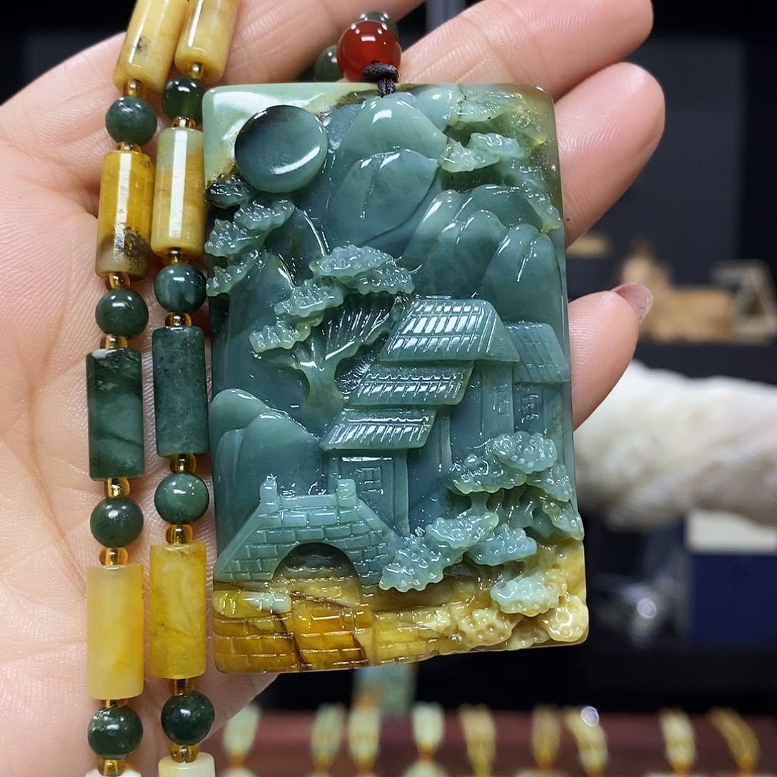 岫玉挂件吊坠未镶嵌