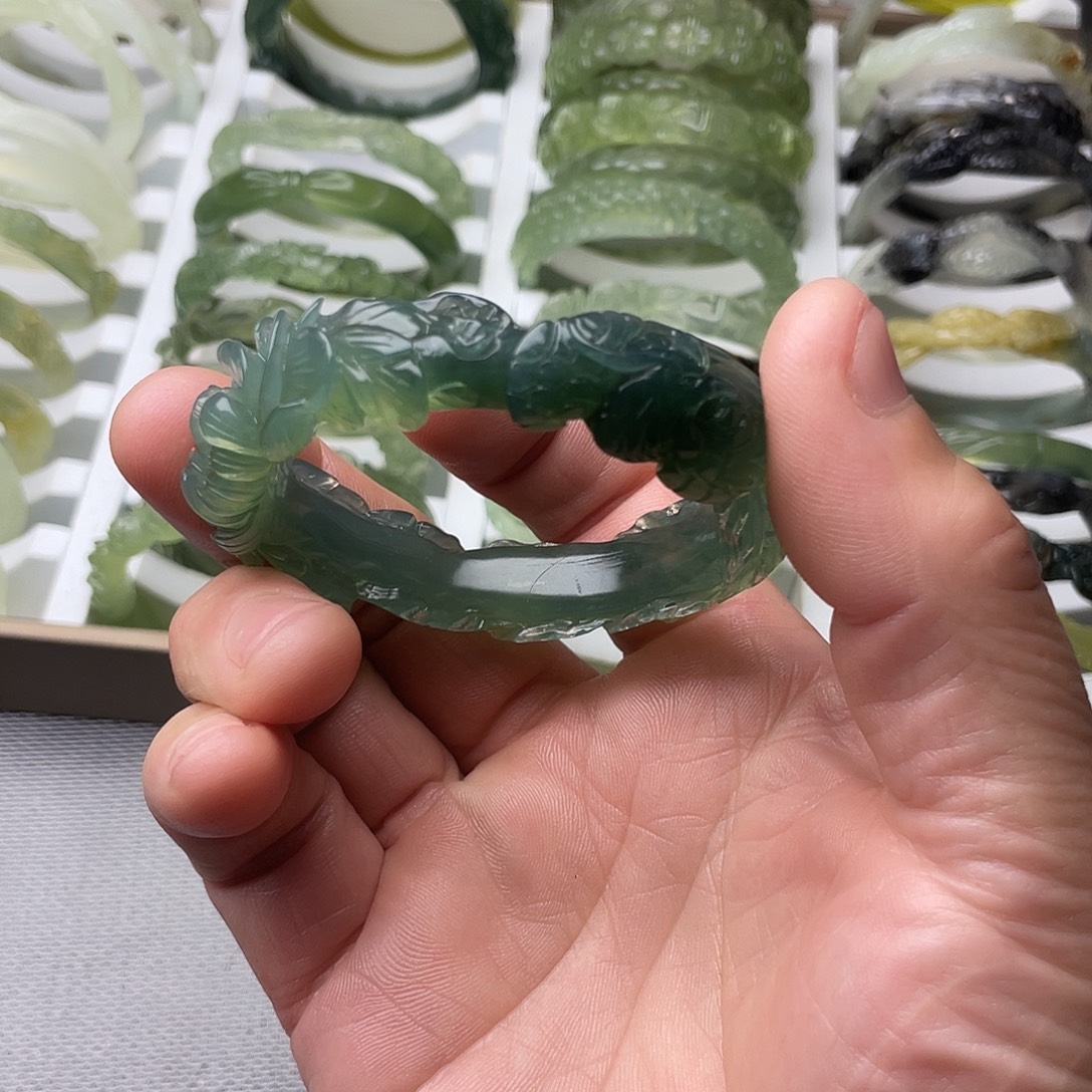 蛇纹石玉合金手镯