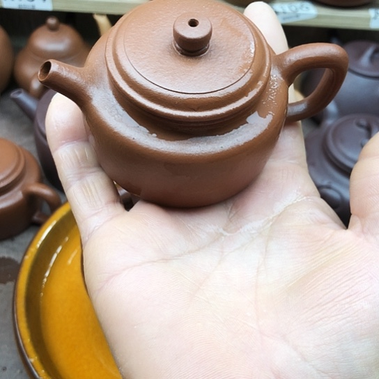 紫砂茶壶朱泥得中90豪升左右瑕疵
