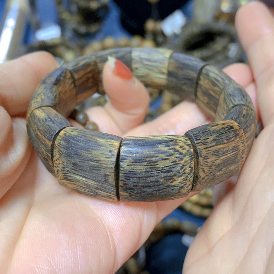 沉香手串张勺子卡1.7-19克多样性发货一条