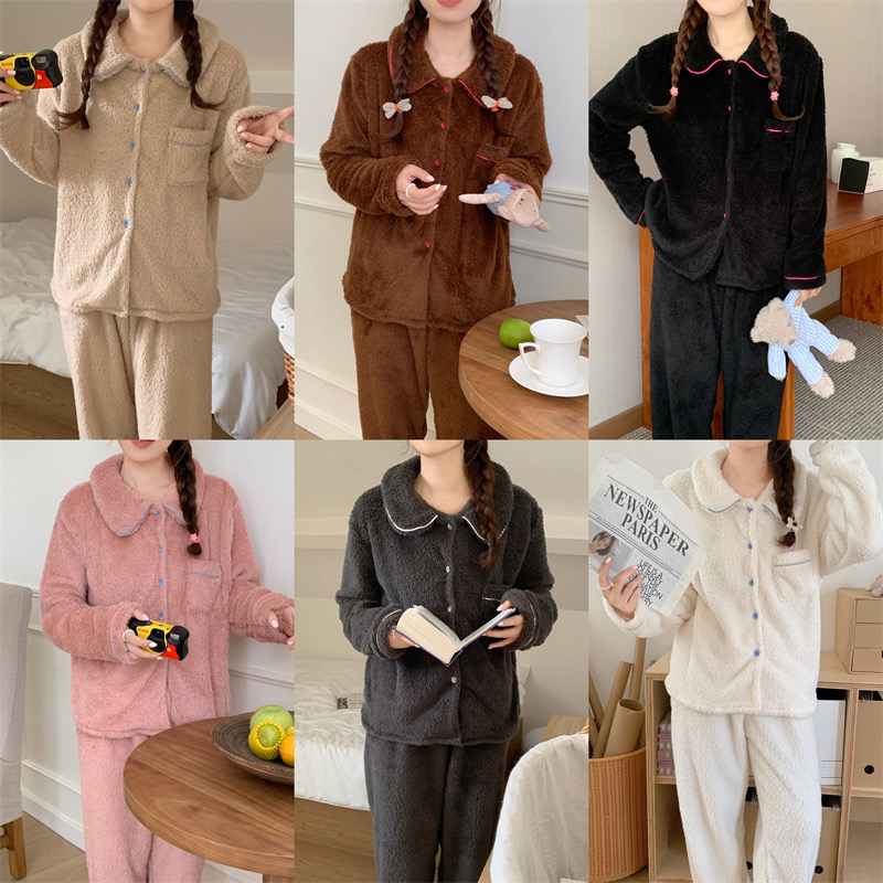 99298特价福利厚料毛毛睡衣套装