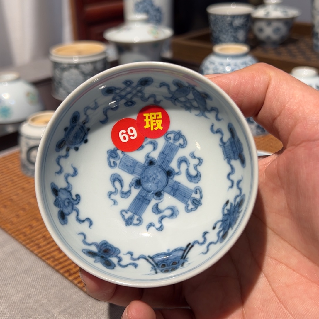 瓷顽古手工手绘作品