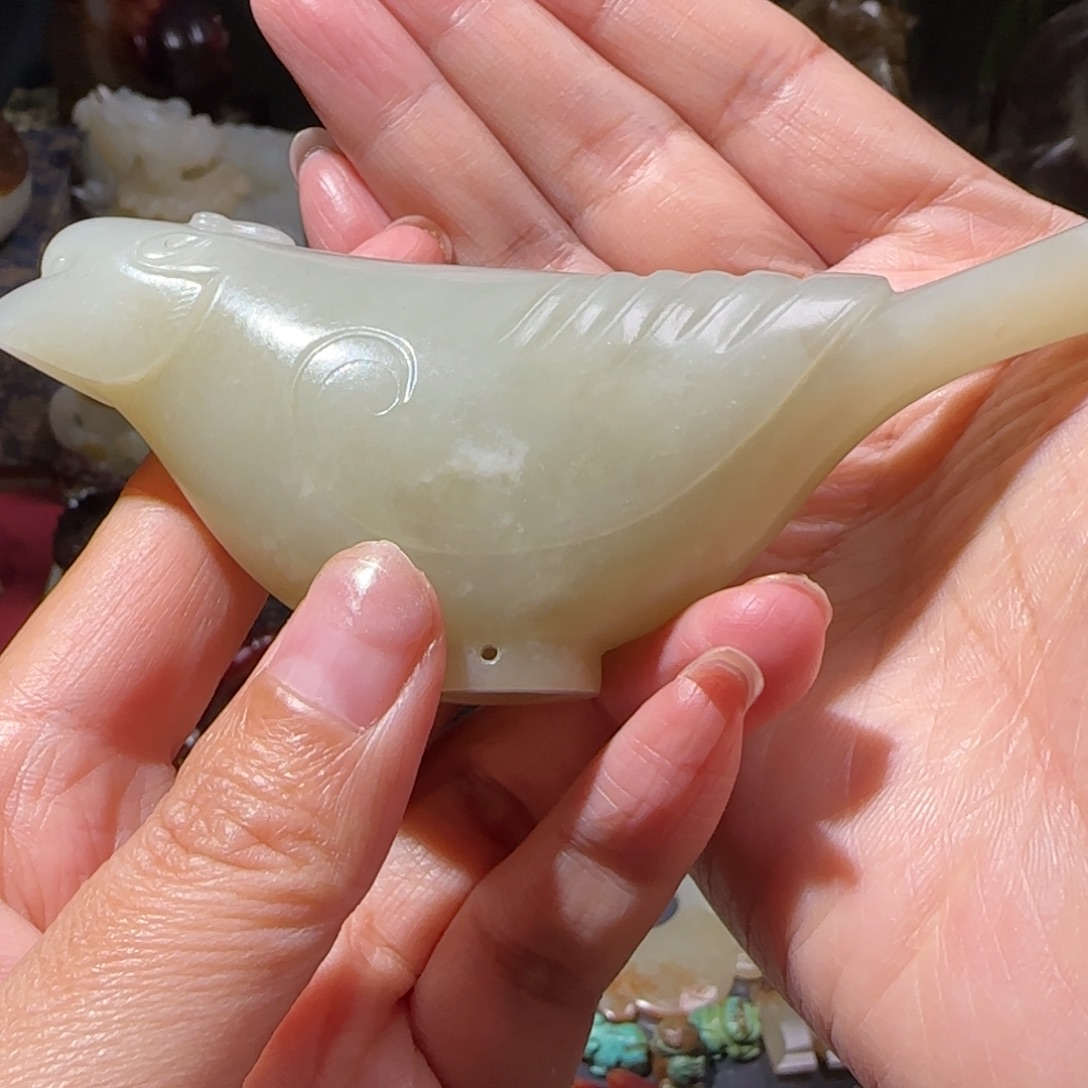 常***青和田玉未镶嵌挂件