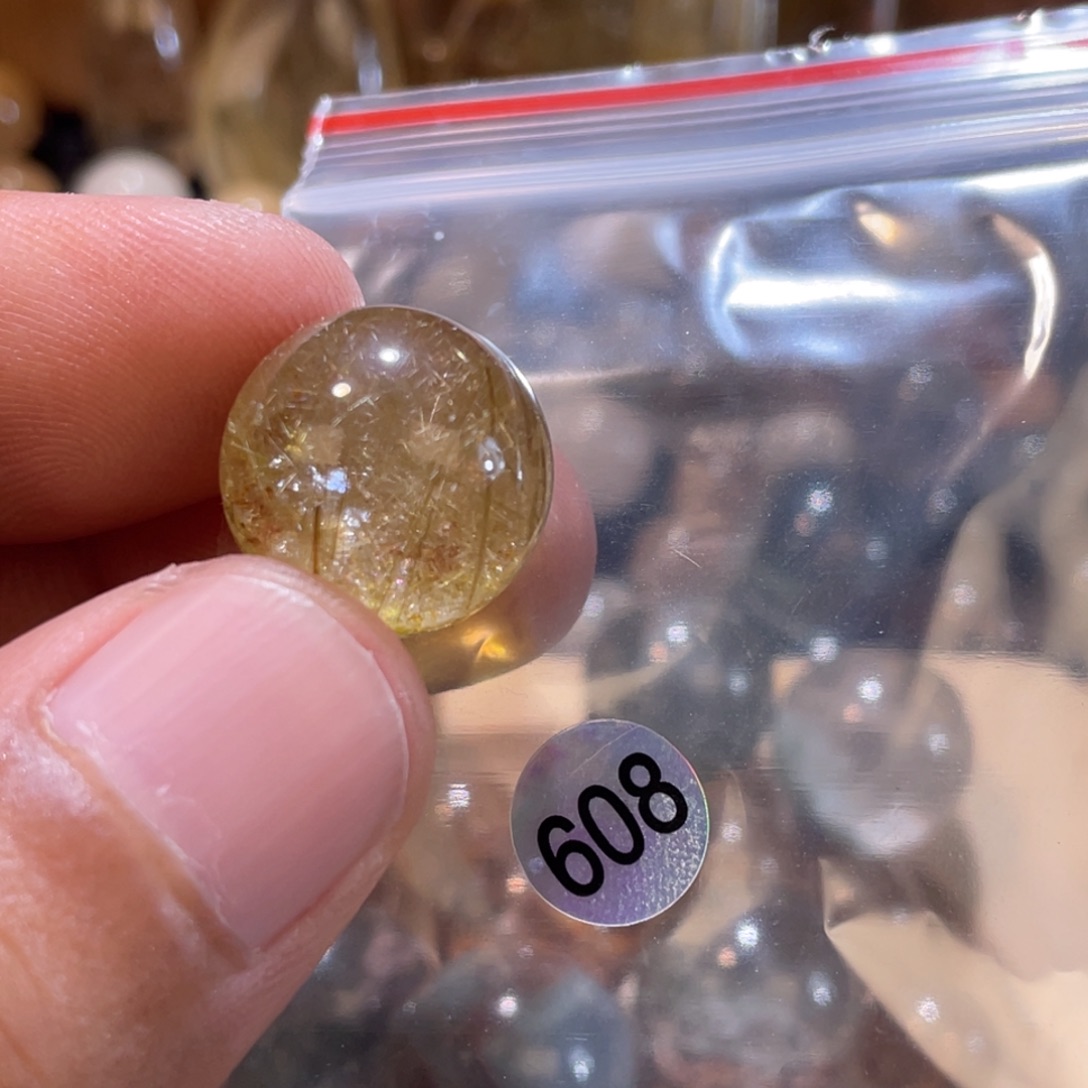 黑***配发晶手链未镶嵌发晶