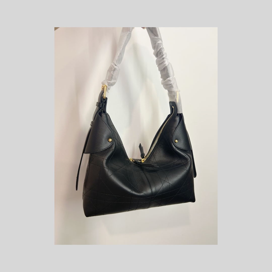 【331编码】雕家腾格纹hobo腋下包大容量单肩包