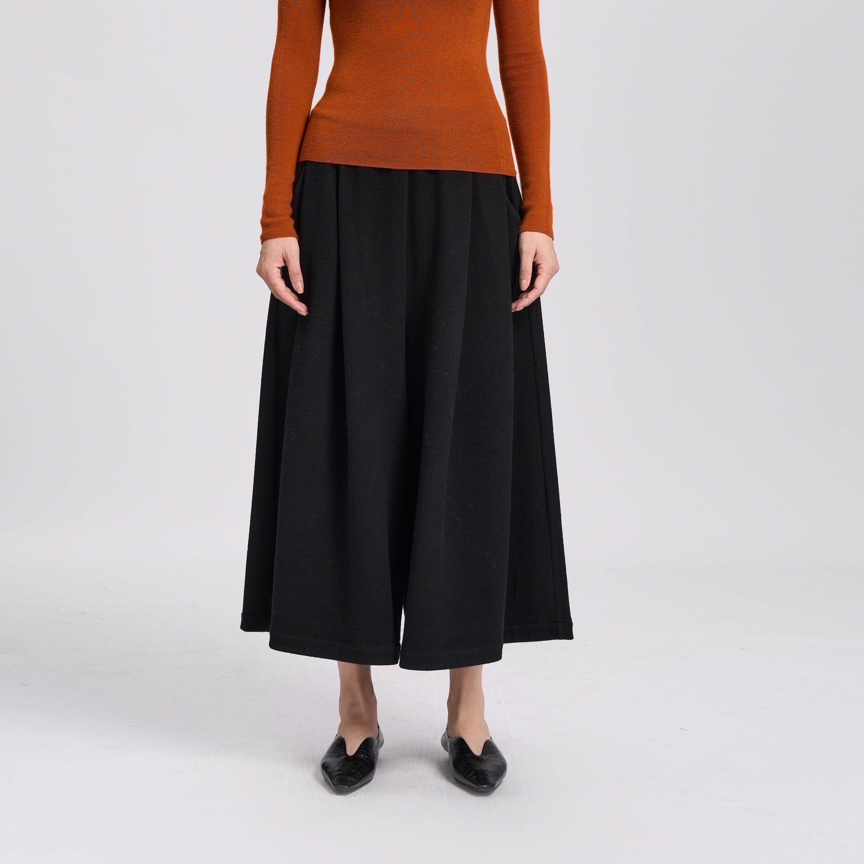 【栖香锦】复古坑条灯芯绒 经典版 设计师款 垮裤