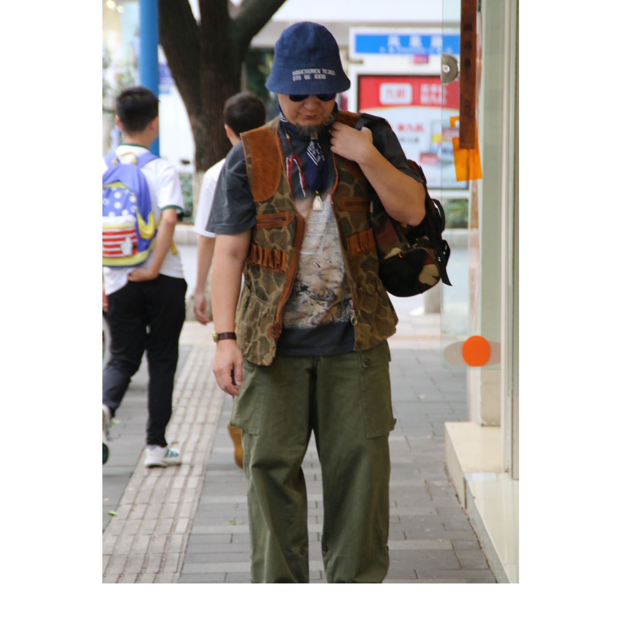 薄款做旧见外包装色块男皮衣坎肩圆领耐磨秋冬（只限直播间下单）
