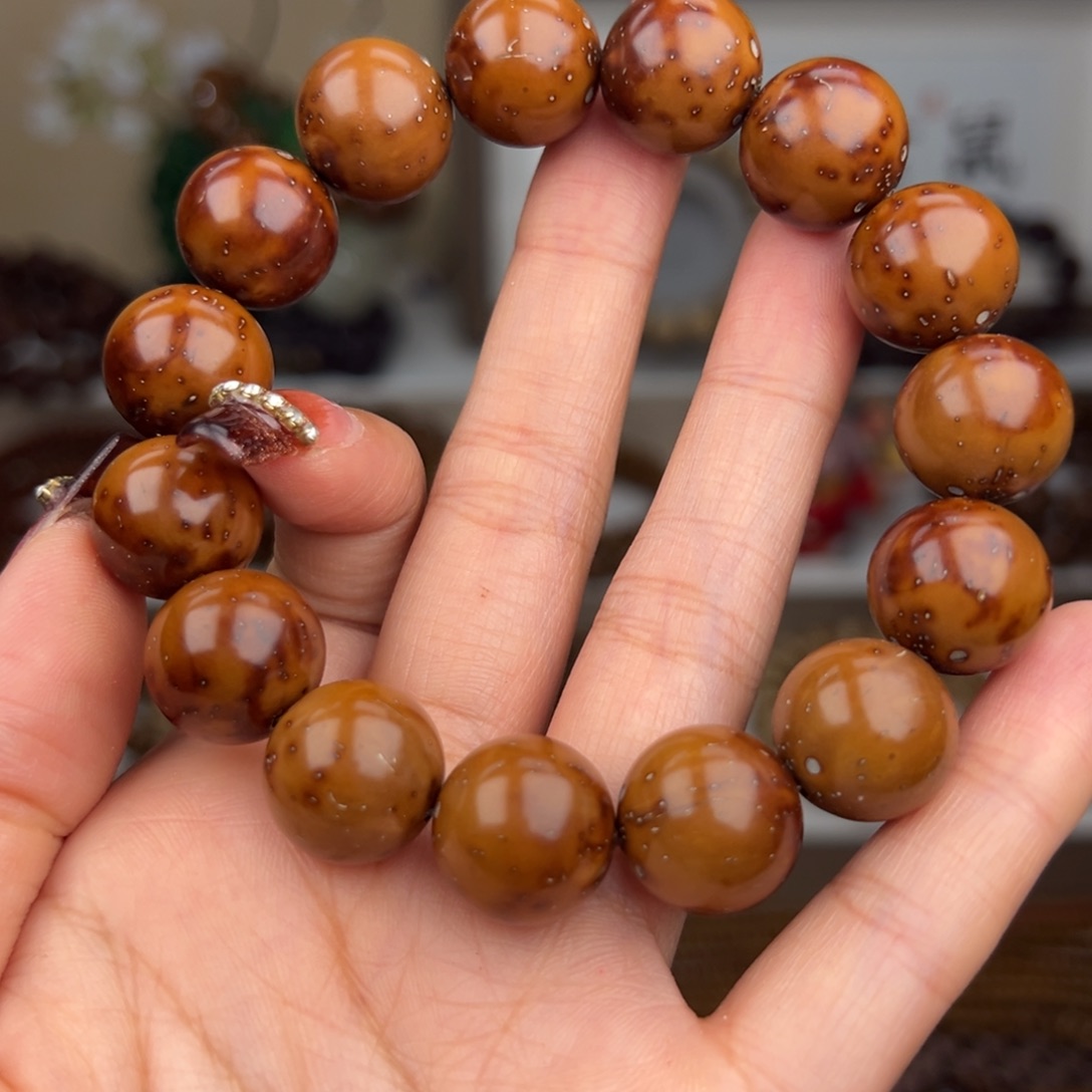 紫金鼠手串卡15光珠 练手款