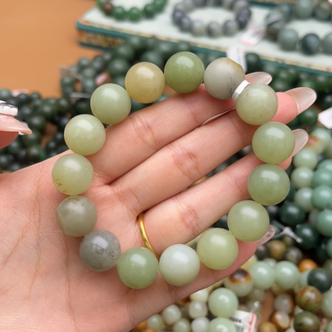 和田玉手串1218d拍一发一