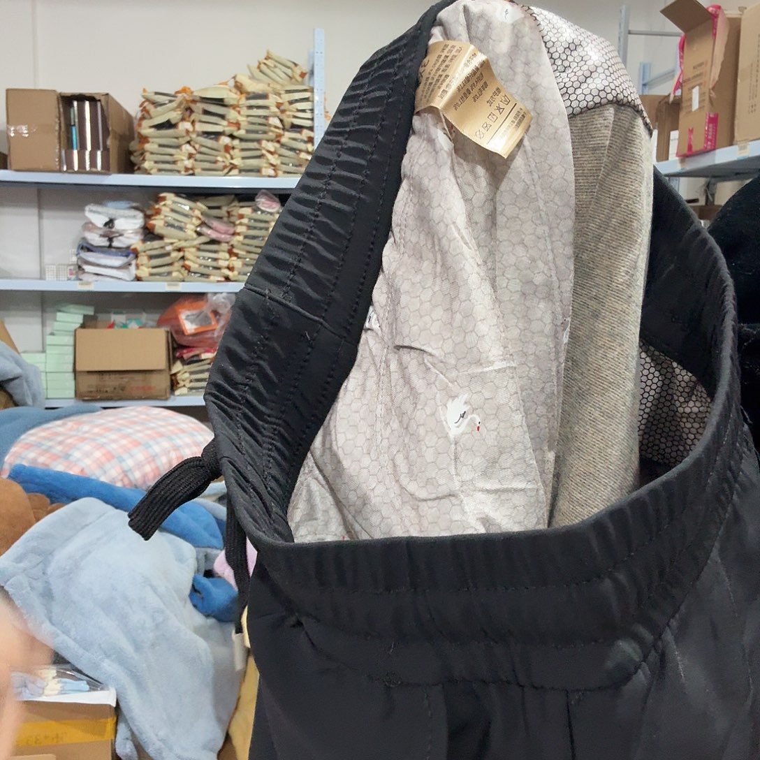 鹅绒裤到手一条啦啦啦啦啦