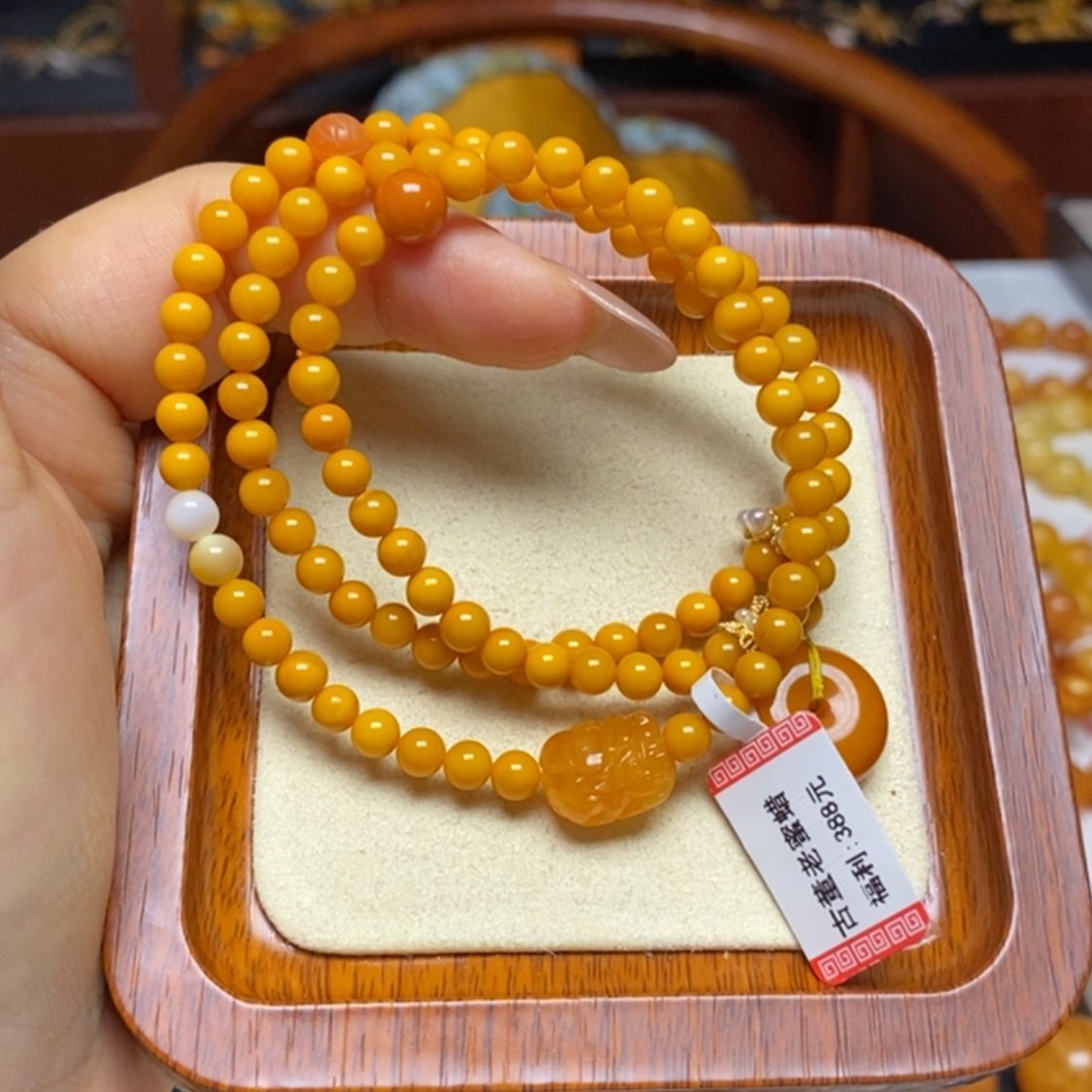 【闪购商品】蜜蜡手链未镶嵌手串