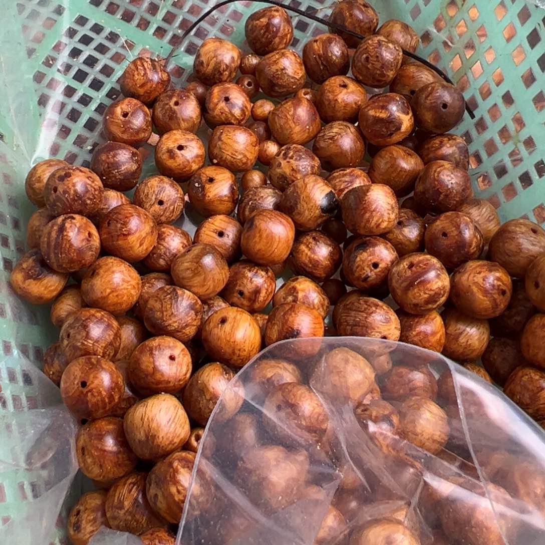 松木（琥珀木）无事牌八**子微瑕