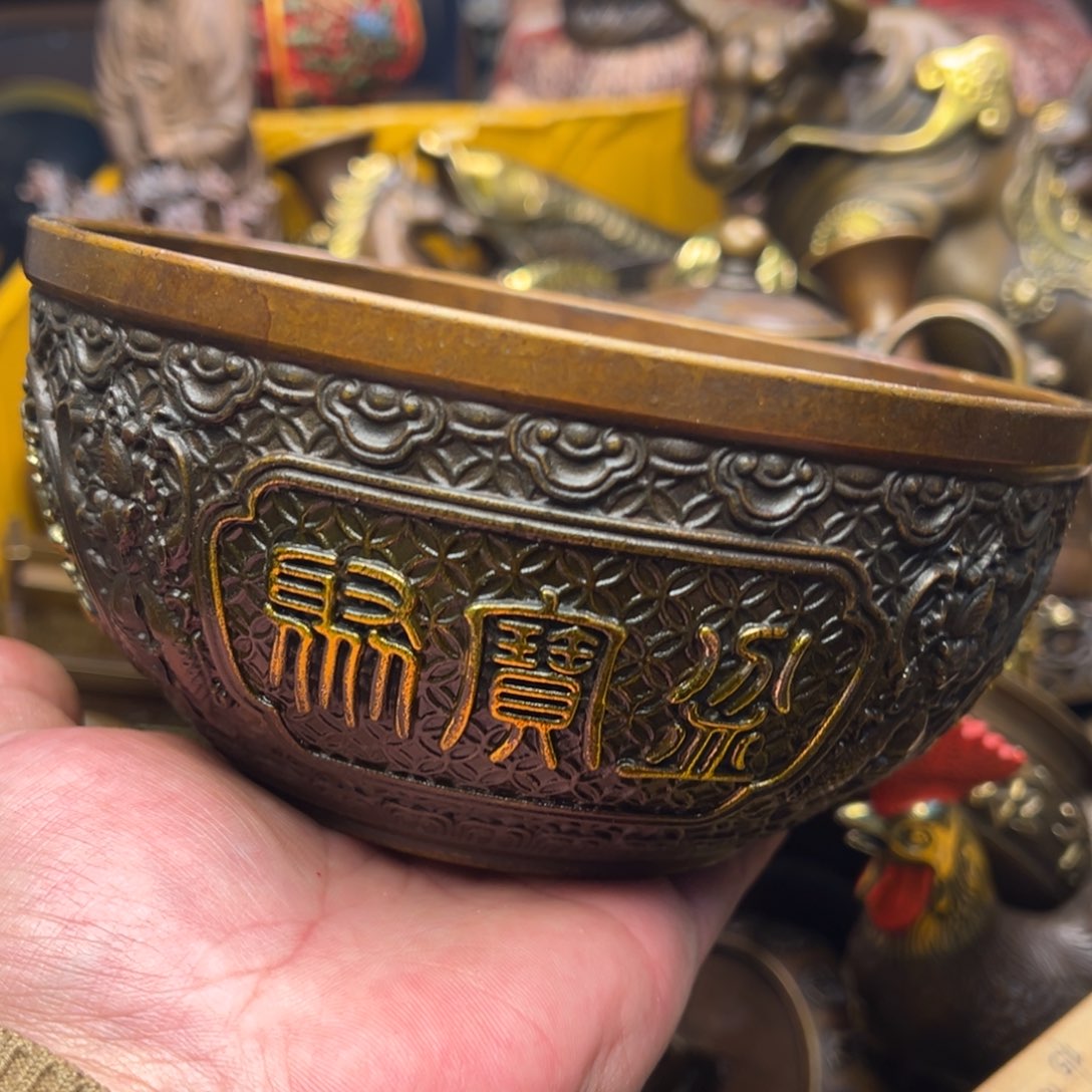 茶壶香炉铜器摆件