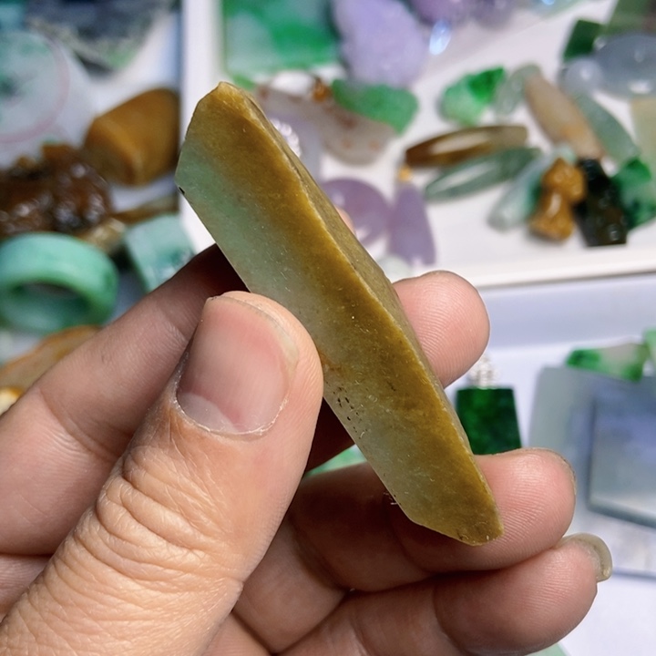 翡翠散珠天然翡翠A货挂件