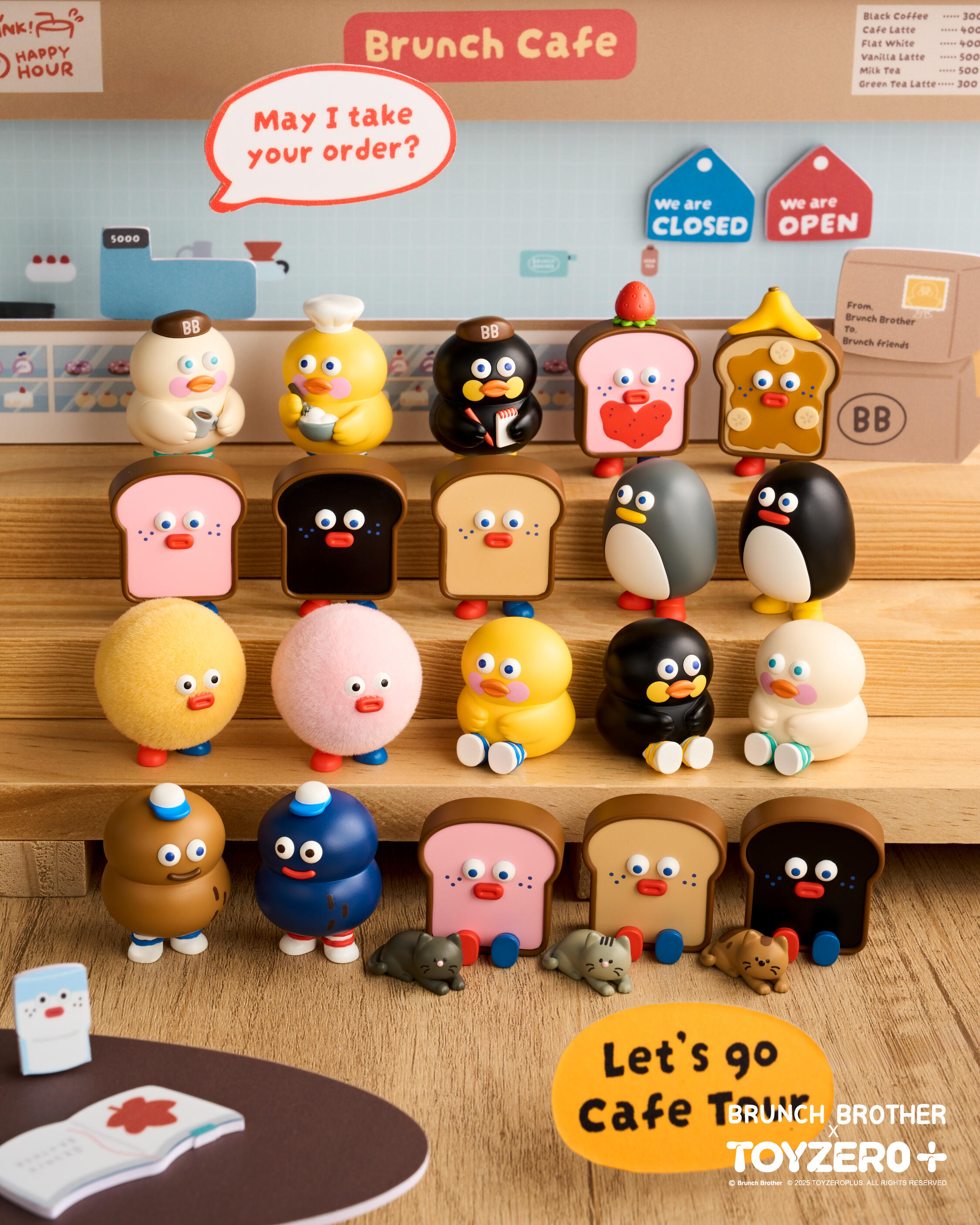 （拆袋）早午餐胖胖吐司mini盲盒摆件