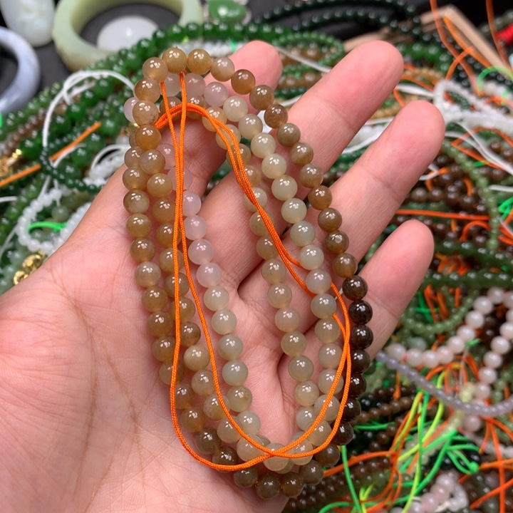 和田玉未镶嵌手链16