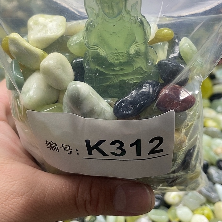 岫玉鱼缸石未镶嵌