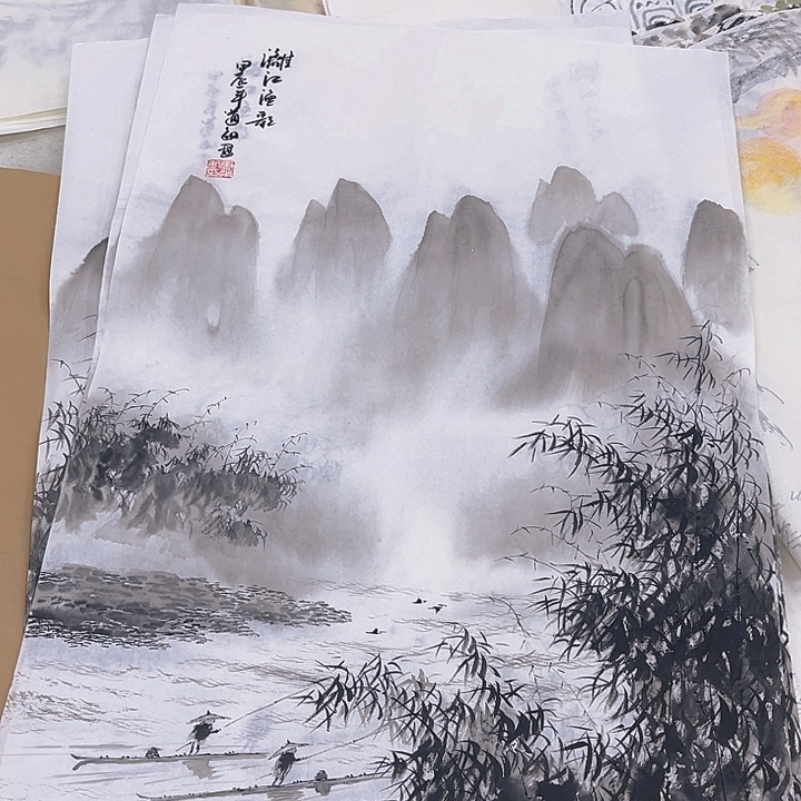 国画纯手绘字画宣纸