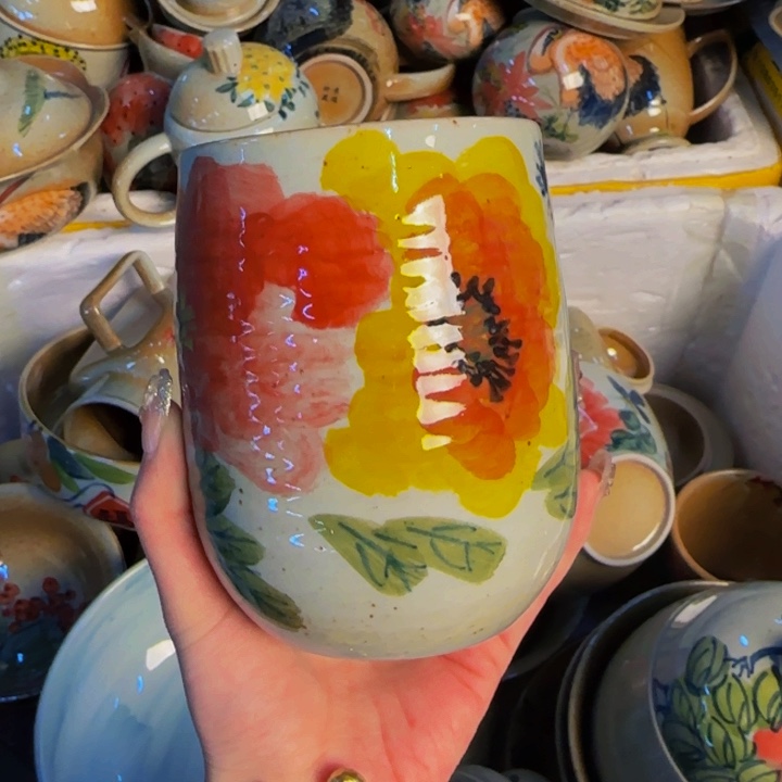 瓷片景德镇陶瓷手工手绘