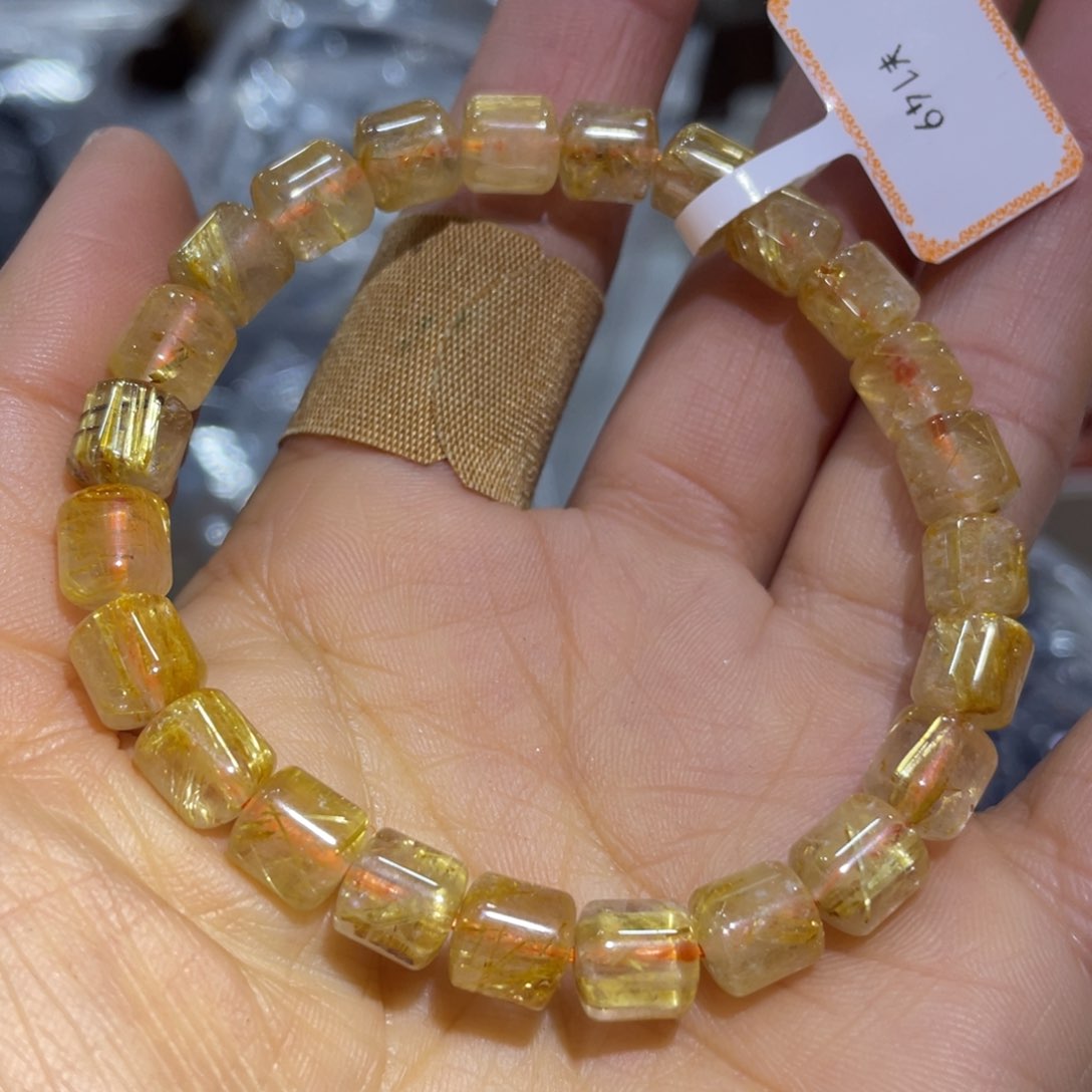 水晶手串发晶未镶嵌