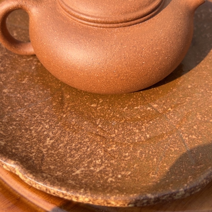 紫砂茶案五彩扁西施150cc