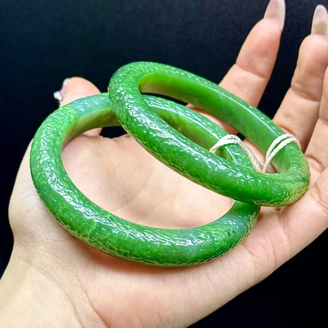 【JBY】和田玉碧玉手镯（多样性发其一）