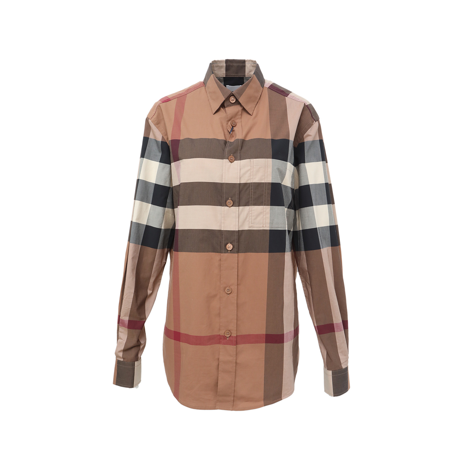 99新 BURBERRY/博柏利  巴宝莉格子 棉 长袖衬衫P205227153