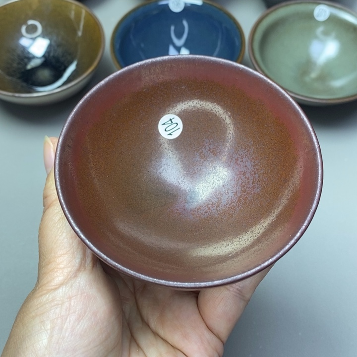 茶盏建窑建盏磨底柴烧主人杯
