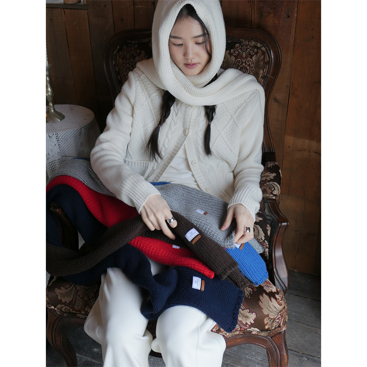 《新品上新》韩系气质简约百搭设计感围巾 32580