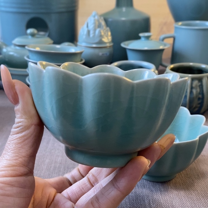 瓷片莲花杯一一一一一一一